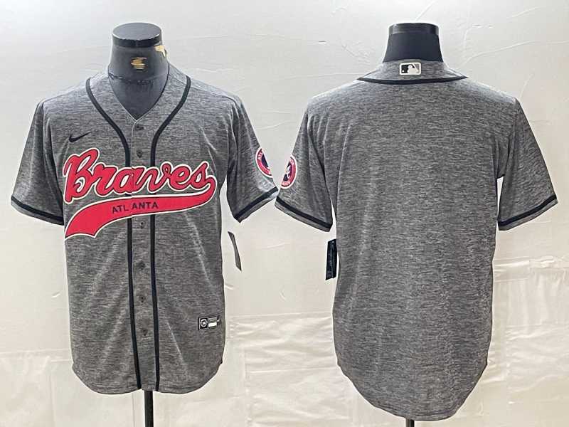 Men's Atlanta Braves Blank Grey Gridiron Cool Base Stitched Baseball Jersey,We sell and wholesale Men's Atlanta Braves Blank Grey Gridiron Cool Base Stitched Baseball Jersey on line form chian!